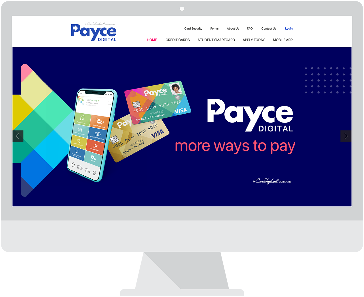 Payce Digital Home Page